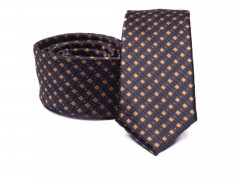    Prémium slim nyakkendő -  Barna kockás Kockás nyakkendők