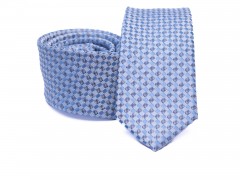    Prémium slim nyakkendő - Világoskék aprókockás Kockás nyakkendők