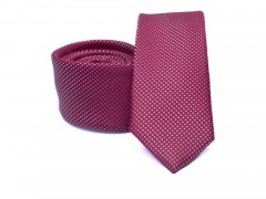    Prémium slim nyakkendő - Meggybordó aprópöttyös Aprómintás nyakkendő