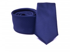    Prémium slim nyakkendő - Királykék  Aprómintás nyakkendő