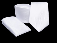    Prémium nyakkendő szett - Fehér Nyakkendők esküvőre