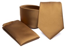    Prémium nyakkendő szett - Óarany Egyszínű nyakkendő