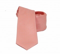                    NM slim szövött nyakkendő - Púder mintás 