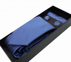                          NM nyakkendő szett - Kék mintás Csíkos nyakkendő