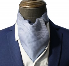   NM szatén ascot nyaksál - Kékesszürke aprómintás Francia, Ascot, Különlegesség