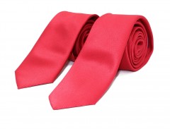      Goldenland apa-fia slim nyakkendő szett - Piros Apa-fia szett