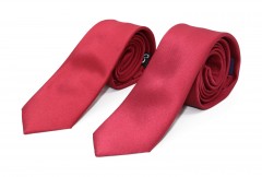      Goldenland apa-fia slim nyakkendő szett - Meggypiros Apa-fia szett