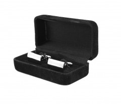             Mandzsettagomb díszdobozban - Ezüst Mandzsetta, Nyakkendőtű