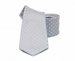                    NM slim szövött nyakkendő - Ezüst Aprómintás nyakkendő