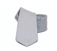                    NM slim szövött nyakkendő - Ezüst Aprómintás nyakkendő
