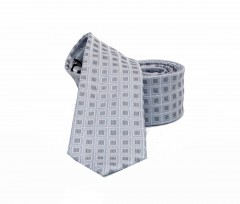                    NM slim szövött nyakkendő - Ezüst Aprómintás nyakkendő