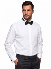                    Newsmen elasztikus slim fit szmoking ing - Fehér Slim, Smart fazon