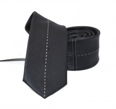                    NM slim szövött nyakkendő - Fekete csíkos Csíkos nyakkendő