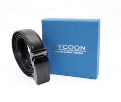                      Tycoon férfi bőr öv díszdobozban - Fekete Férfi öv, ékszer