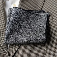                     Exkluzív díszzsebkendő - Szürke melír Diszzsebkendő