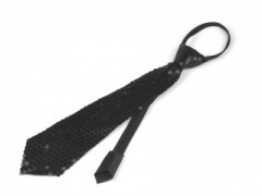Nyakkendő flitterekkel - Fekete Női nyakkendők, csokornyakkendő