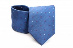    Prémium nyakkendő - Kék aprókockás Kockás nyakkendők