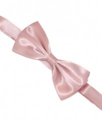 Zsorzsett szatén csokornyakkendő - Fáradt rózsaszín 