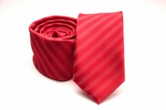    Prémium slim nyakkendő - Piros Csíkos nyakkendő