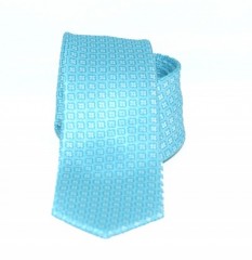               Goldenland slim nyakkendő - Tűkízkék mintás Aprómintás nyakkendő