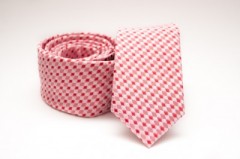    Prémium slim nyakkendő -   Rózsaszín mintás Kockás nyakkendők