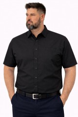 Goldenland extra rövidujjú ing - Fekete Extra méret